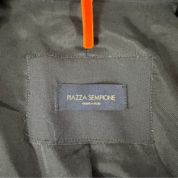 Piazz Sempione Navy Blue Long Sleeve Three Button‎ Blazer Size 46 - Picture 6 of 11